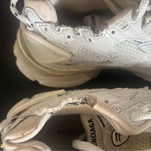 Balenciaga Runner Sneakers big glitter logo shoes platform flats unisex - Picture 11 of 16